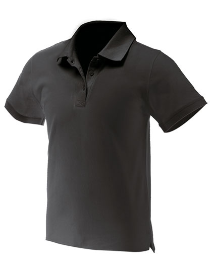 Męskie polo Piqué - Black