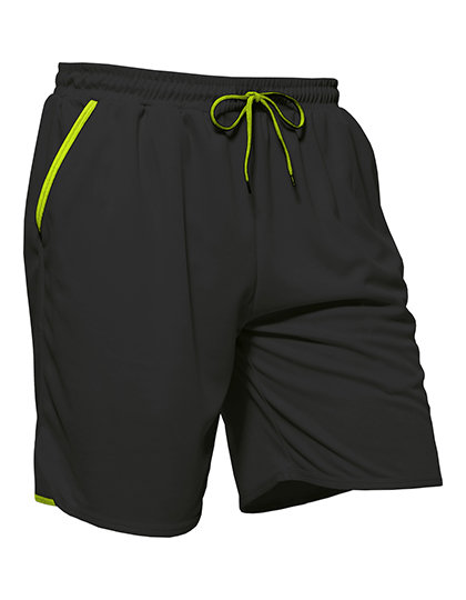 Spodnie sportowe Energy - Black & Yellow Fluor