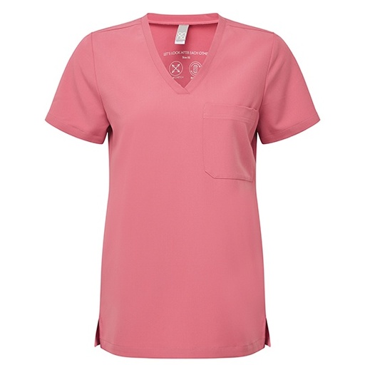 Tunika damska z dekoltem V NN300 - Calm Pink