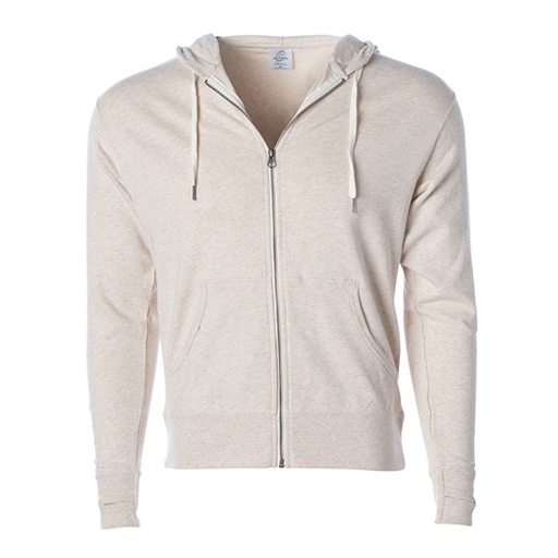 Bluza Unisex z Kapturem i Zamkiem NP354 - Oatmeal Heather