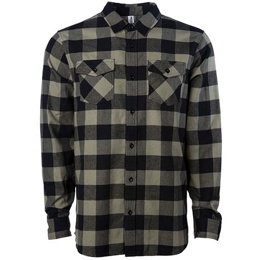 Koszula Flanelowa unisex NP500 - Olive & Black