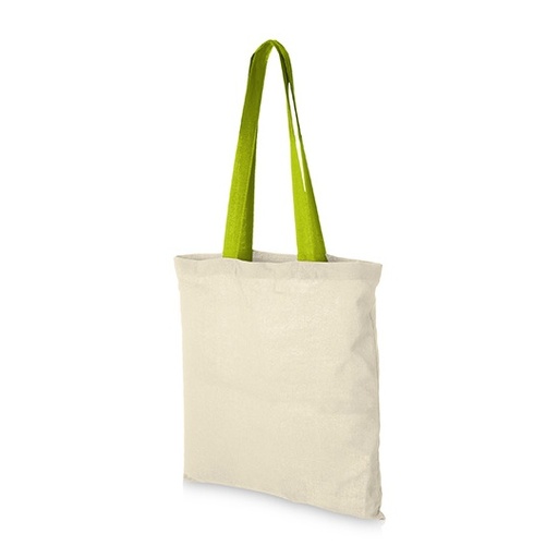 Torba bawełniana NT110N - Natural & Apple Green