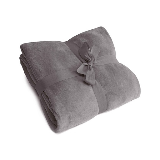 [NT1511-1000135171] Koc mikropolarowy z wstążką NT1511 - Grey