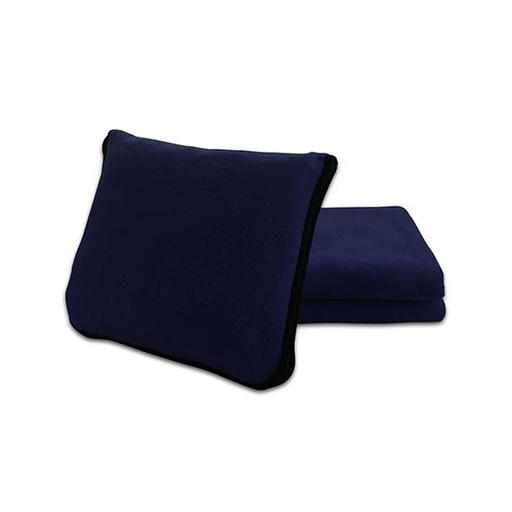 [NT1519-1000226187] Zestaw Koc i Poduszka 2 w 1 NT1519 - Navy Blue