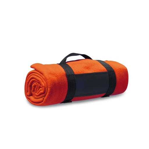 Koc polarowy z paskiem NT1761 - Orange