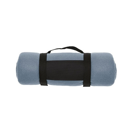 [NT1761-1000294026] Koc polarowy z paskiem NT1761 - Grey