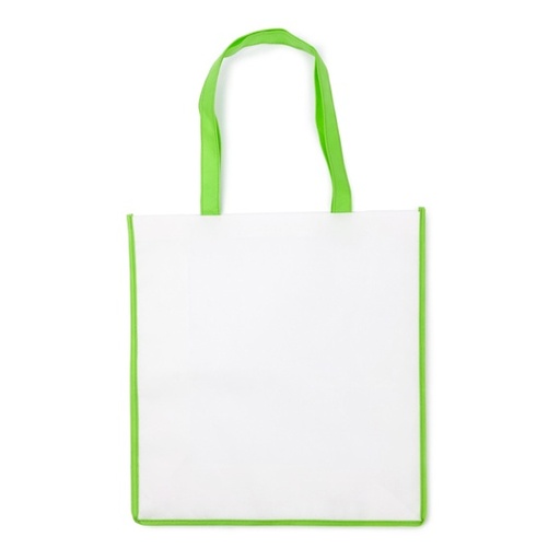 Torba na zakupy z klinem NT3610 - White & Light Green