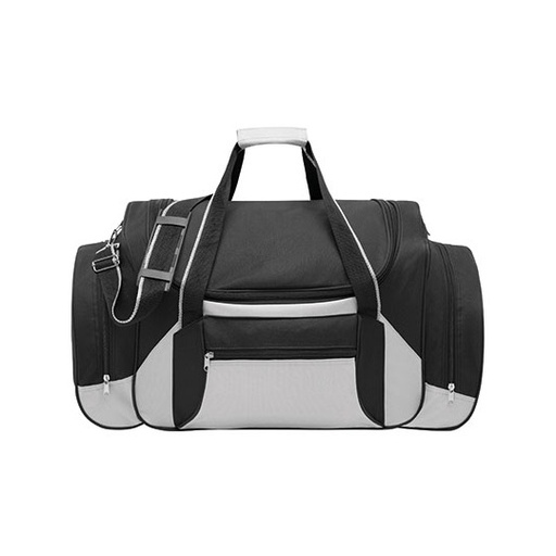 [NT415-1000135459] Torba Podróżna NT415 z Paskiem na Ramię - Black & Light Grey