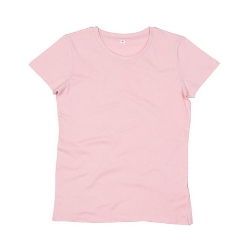 T-shirt Damski Dopasowany Bawełna Organiczna P02 - Soft Pink
