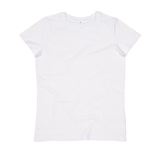 T-shirt Damski Dopasowany Bawełna Organiczna P02 - White