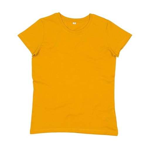T-shirt Damski Dopasowany Bawelna Organiczna P02 - Mustard