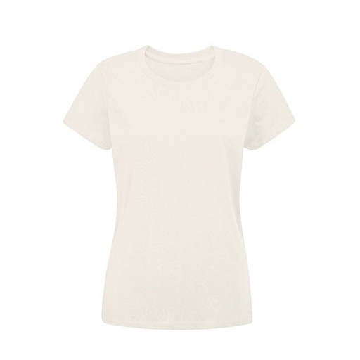 T-shirt Damski Dopasowany Bawelna Organiczna P02 - Natural