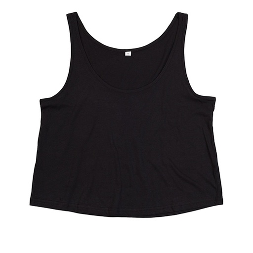 Damski top crop na ramiączkach P127 - Black