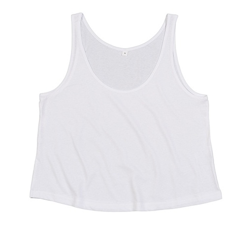 Damski top crop na ramiączkach P127 - White
