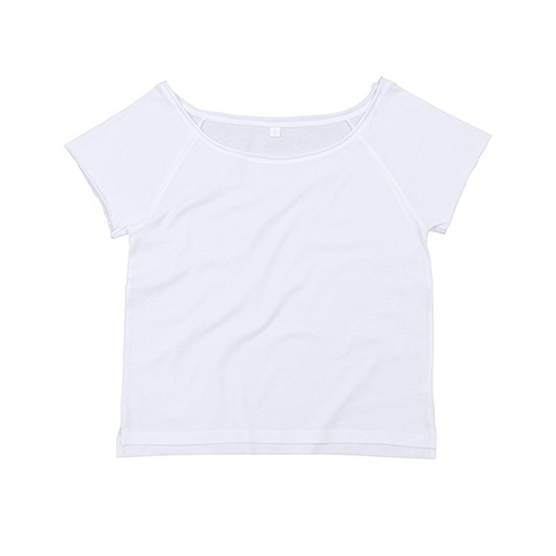 Koszulka Damska Oversize Bawełniana P129 - White