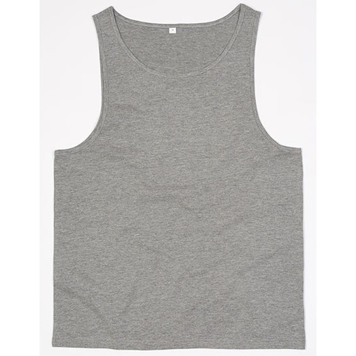 Bezrękawnik Dopasowany Bawełna Organiczna P133 - Heather Grey Melange