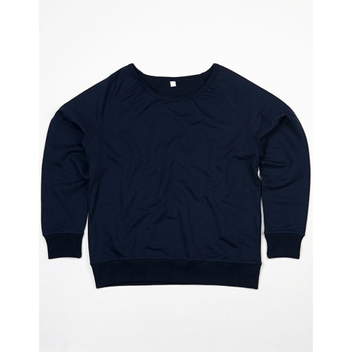 Bluza Damska Klasyczna Raglanowa French Terry Bawełna Organiczna P77 - Navy