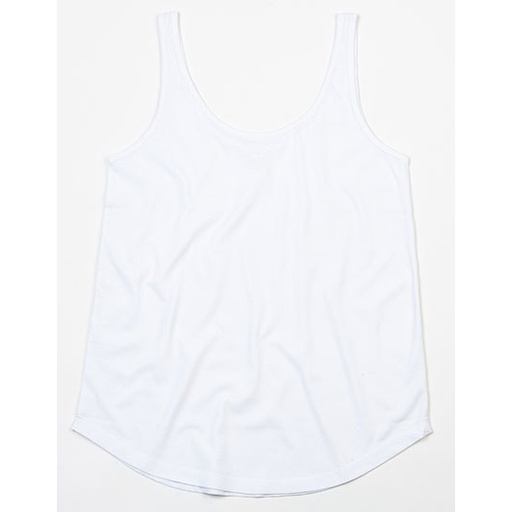 Damska koszulka bez rekawow oversize P92 - White