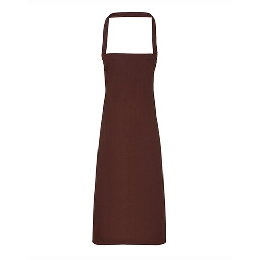 Fartuch Dlugi Bawelniany Organiczny PW102 - Brown (ca. Pantone 476C)