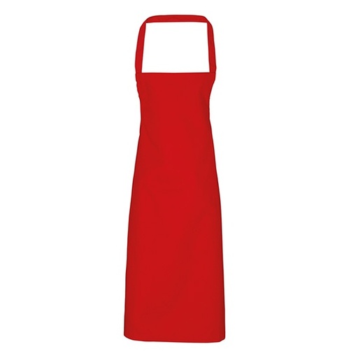 Fartuch Dlugi Bawelniany Organiczny PW102 - Red (ca. Pantone 200C)