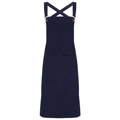 Fartuch baristy z szelkami na krzyż PW129 - Navy