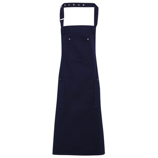 Fartuch Pelny Bawełniany Chino PW132 - Navy (ca. Pantone 2378C)