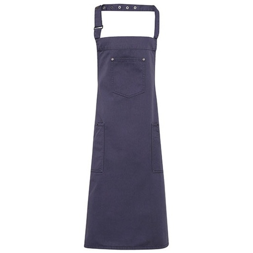 Fartuch Pelny Bawelniany Chino PW132 - Steel (ca. Pantone Cool Grey 11C)