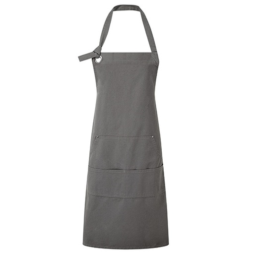 Fartuch bawełniany PW137 - Dark Grey (ca. Pantone 425C)