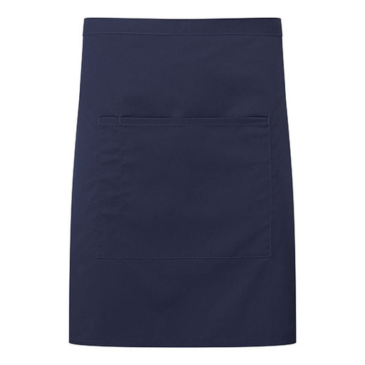 Fartuch średni w talii z recyklingu PW141 - Navy (ca. Pantone 533C)