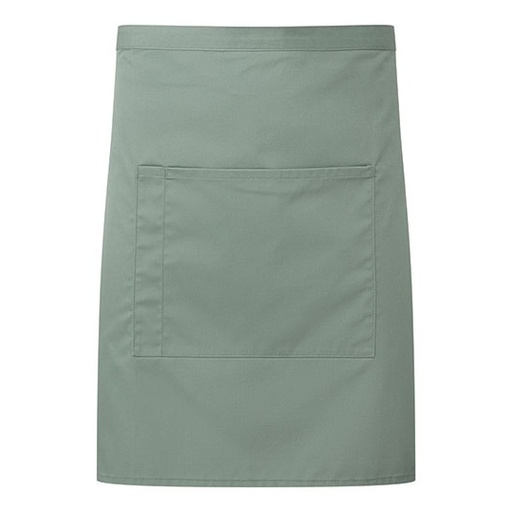 Fartuch sredni w talii z recyklingu PW141 - Sage (ca. Pantone 5497C)