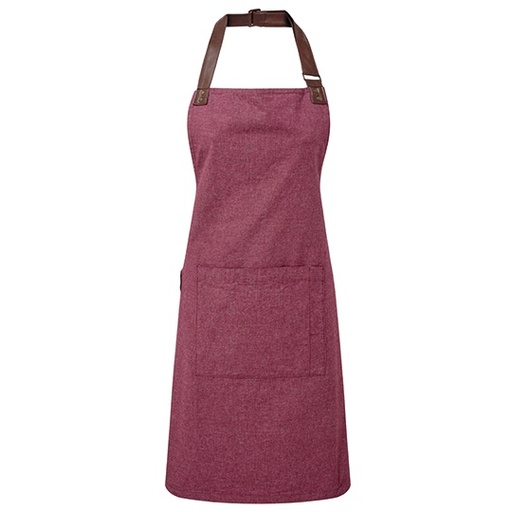 Fartuch Oxford Bawelniany PW144 - Burgundy (ca. Pantone 209C)