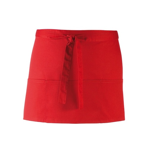 [PW155-1000143263] Fartuch krótki PW155 - Red (ca. Pantone 200C)
