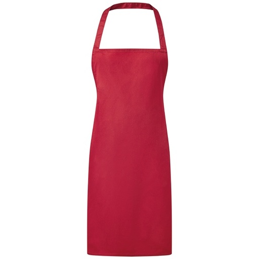 Fartuch Klasyczny Twill Poliester Bawelna PW165 - Red (ca. Pantone 201C)