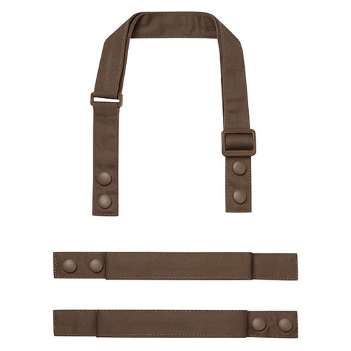 Pasek do fartucha regulowany poliester z recyklingu PW191 - Brown (ca. Pantone 4975C)