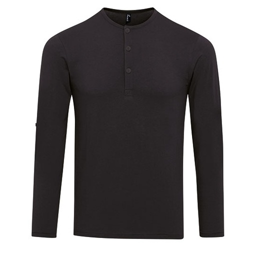 Męska koszulka z długim rękawem PW218 - Black