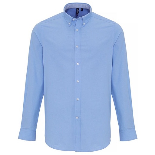 Koszula Meska Slim Oxford Odporna na Zagniecenia PW238 - Oxford Blue (ca. Pantone 7453C)