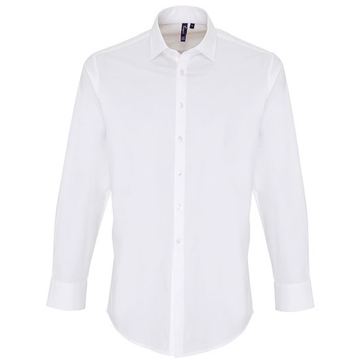 Męska koszula slim PW244 - White