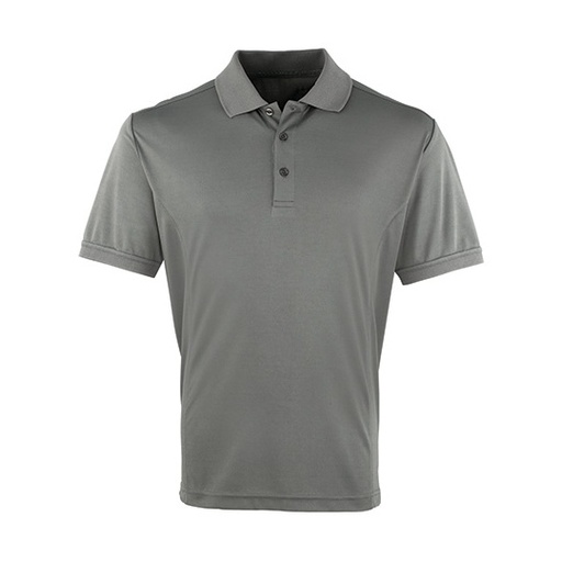 Męska koszulka polo slim PW615 - Dark Grey