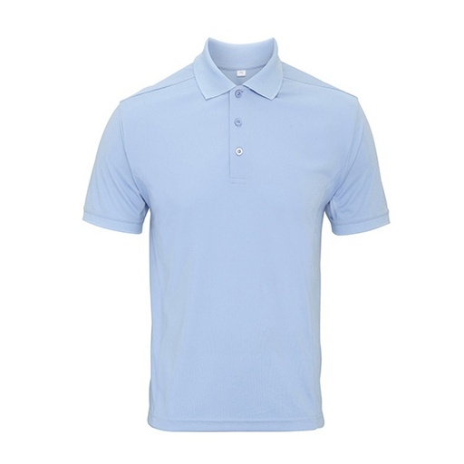 Koszulka polo slim PW615 - Light Blue