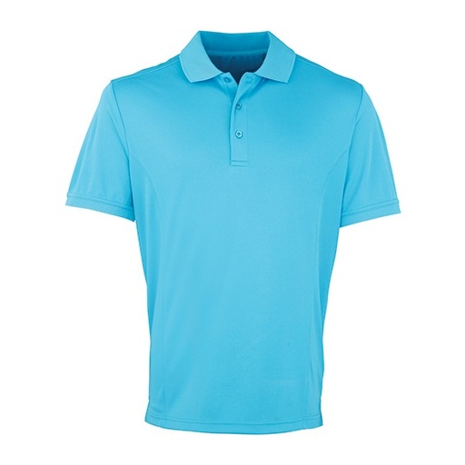 Męska koszulka polo slim PW615 - Turquoise (ca. Pantone 312C)