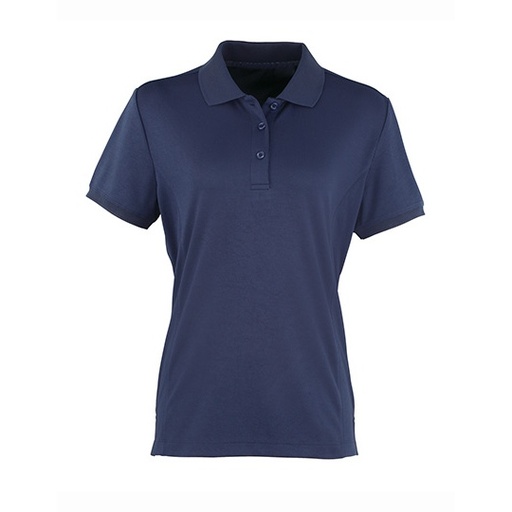 Damska koszulka polo Slim PW616 - Navy