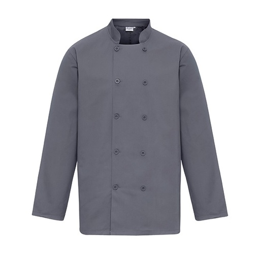 Kurtka Kucharska Unisex Klasyczna Bawelna Poliester PW657 - Steel (ca. Pantone 7545C)