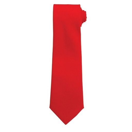 Krawat Meski Poliestrowy 8 cm PW700 - Red (ca. Pantone 200C)