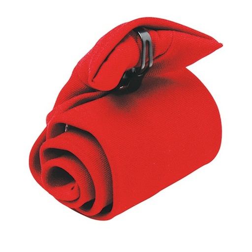 Krawat na klips Gladki Poliester PW710 - Red (ca. Pantone 200C)