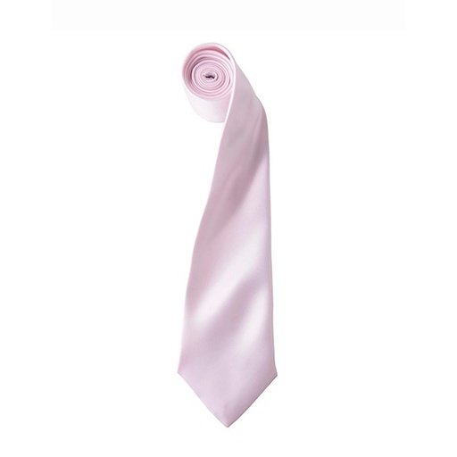 Krawat Klasyczny Satynowy PW750 - Pink (ca. Pantone 1895C)