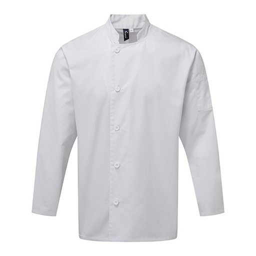 Marynarka Kucharska Dlugi Rekaw Twill PW901 - White