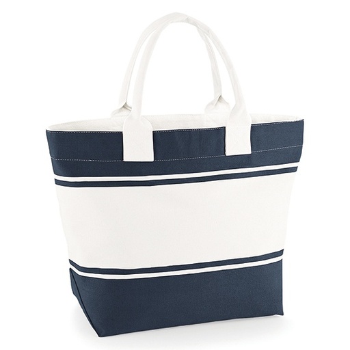 [QD26-1000146078] Torba Canvas QD26 - Navy & Off White
