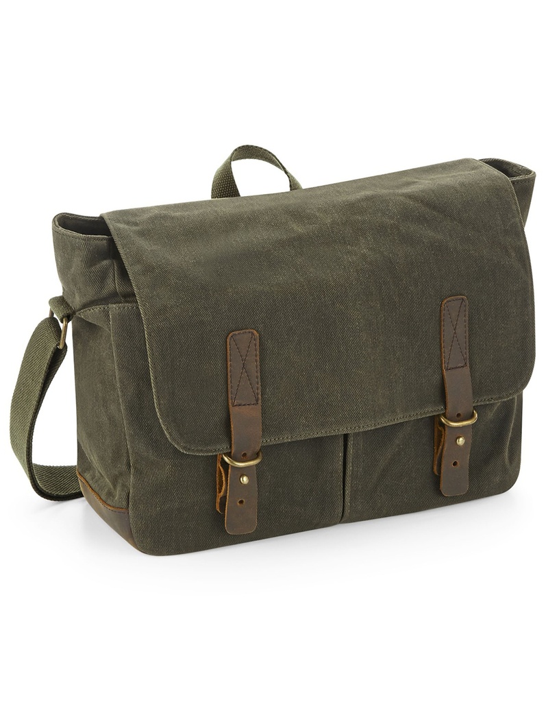Torba Messenger z Woskowanego Płótna - Desert Sand