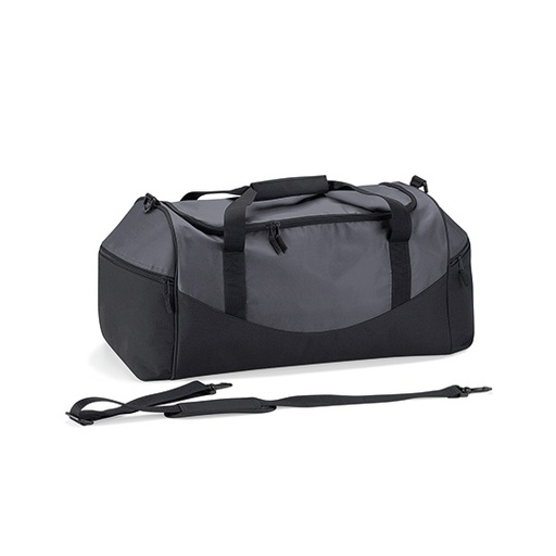 Torba Sportowa Klasyczna Poliester 55L QS70 - Graphite Grey & Black