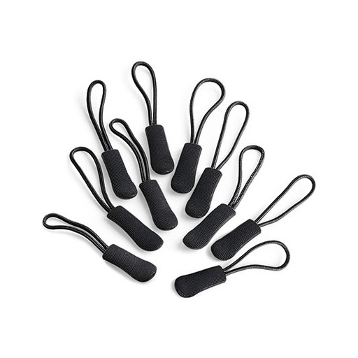 Zestaw 10 uchwytów do zamków błyskawicznych QX505 - Black